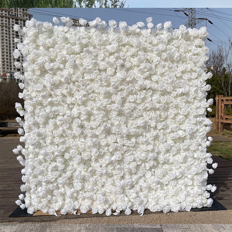 White flower wall rental