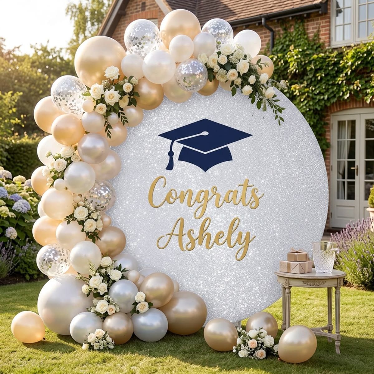 Elegant Graduation Balloon Arch - Graduation decor in Vaughan and GTA